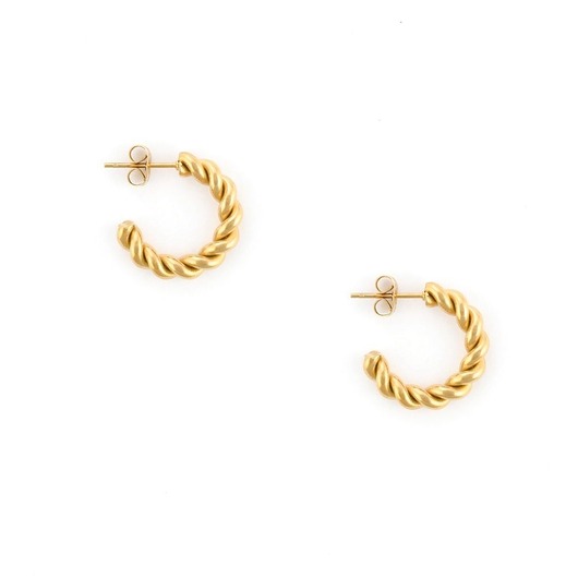 kolczyki - inne Kolczyki plecione półkoła