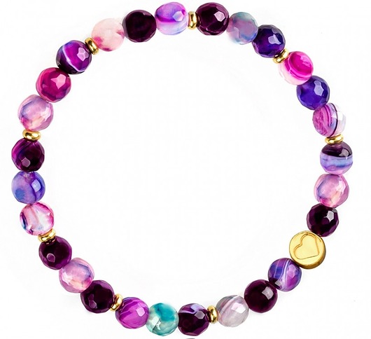 Bransoletka z agatów i srebra 925 Coccola JEWELLERY