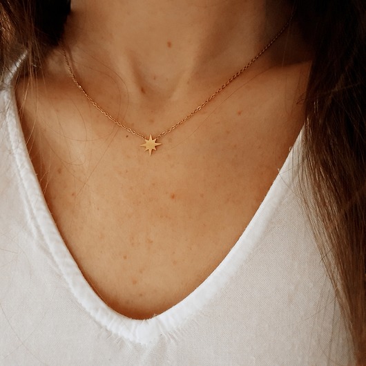 delikatny łańcuszek ze stali szlachetnej LEI handmade 