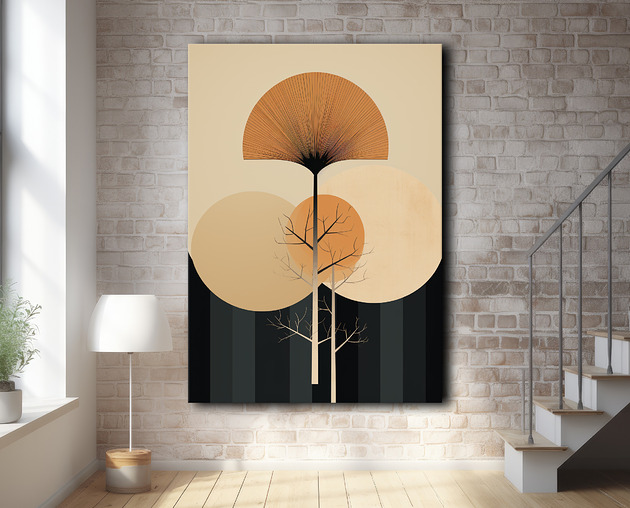 plakaty Tropikalne liście - Plakat - Loft, Minimalizm