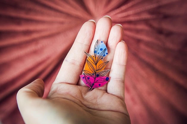 przypinki Przypinka minimalizm  flora