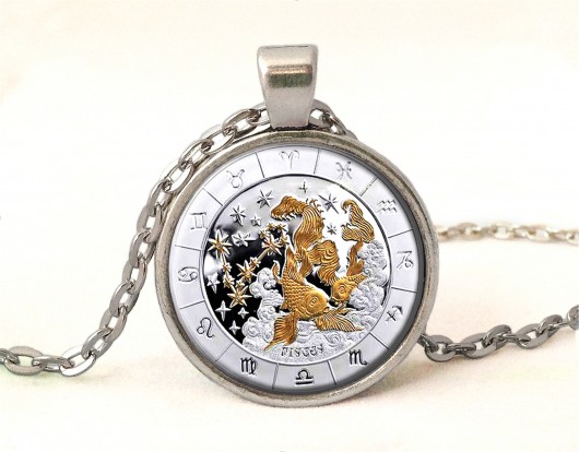 Medalion Ryby - znaki zodiaku EGGinEGG