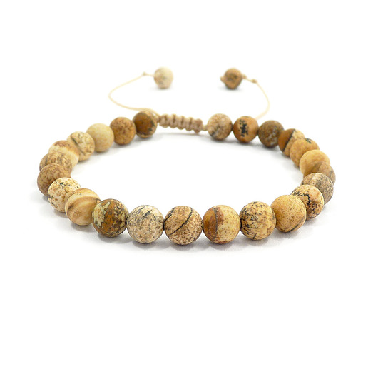 bransoletki z kamieni naturalnych Na piaszczystej plaży bransoletka z jaspisem