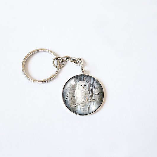 breloki Breloczek - Biała sowa