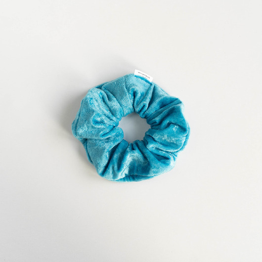 gumki do włosów Scrunchie BLUE VELVET