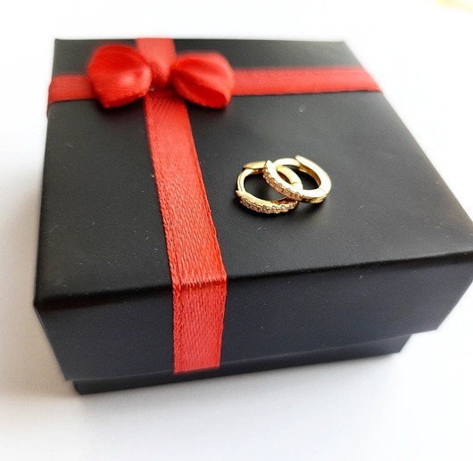 kolczyki pozłacane Kolczyki pozłacane Malutkie kółeczka z cyrkoniami