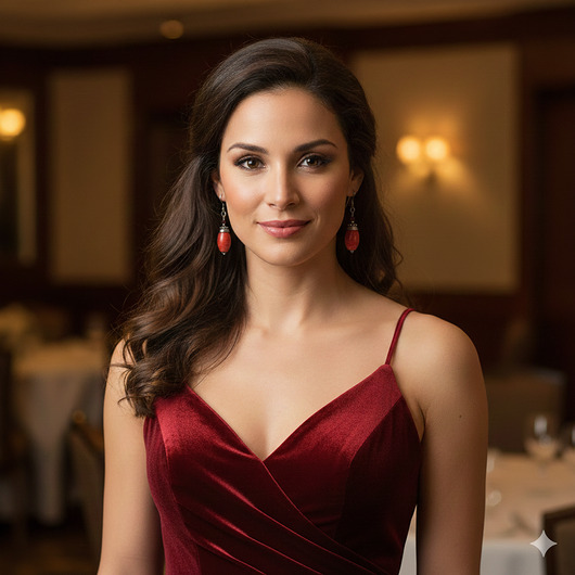 kolczyki srebrne Eleganckie kolczyki z koralem oksydowane srebro 925