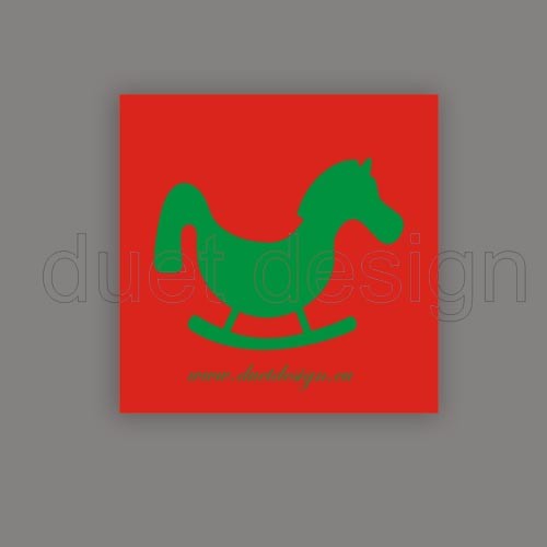 Magnes KONIK NA BIEGUNACH duet design Duet design