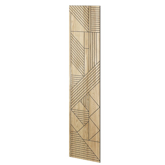Ozdoby na ścianę Panel frezowany - Birgu - 60x275 cm