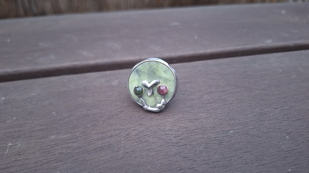 pierścionki - różne Ogródek - pierścionek regulowany