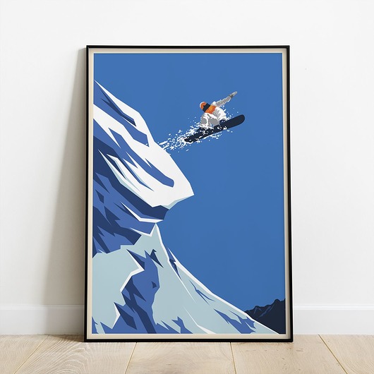 plakaty Plakat Snowboard - Sporty Zimowe