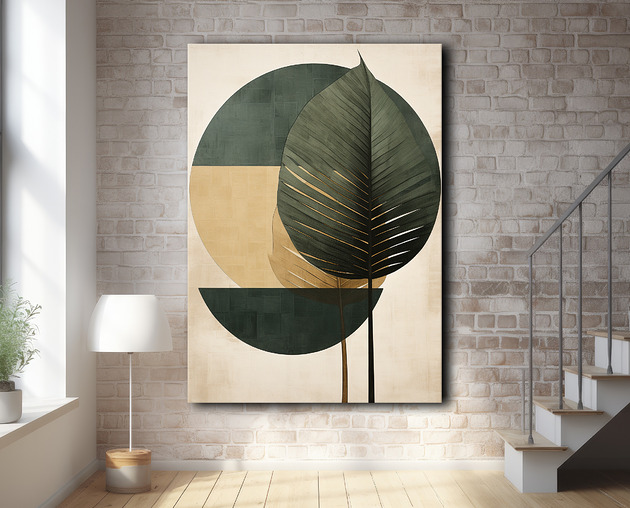 plakaty Tropikalne liście - Plakat - Loft, Minimalizm