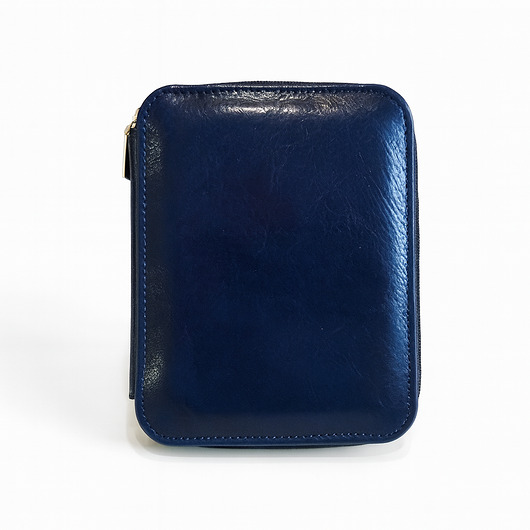 piórniki Etui na 7 piór lub długopisów do 12 cm długości - granatowe