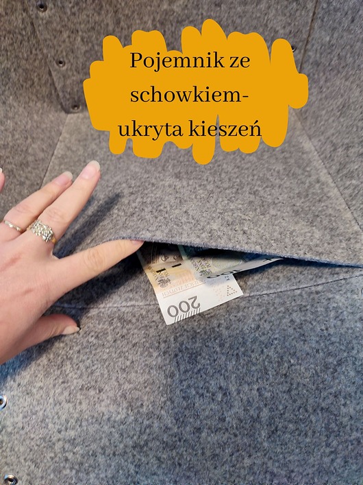 kosze do przechowywania Pudełko do Kallax Ikea - zapinane ze skrytką