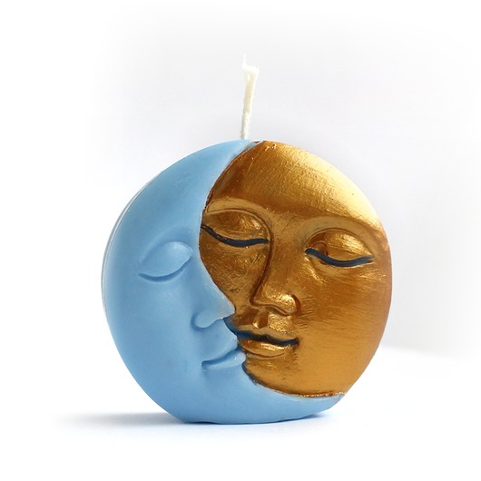 świeczniki i świece Świeca naturalna księżyc-słońce