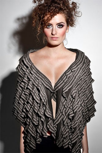  Szal z dzianiny GREY z kolekcji Luxury dorota woytasiewicz