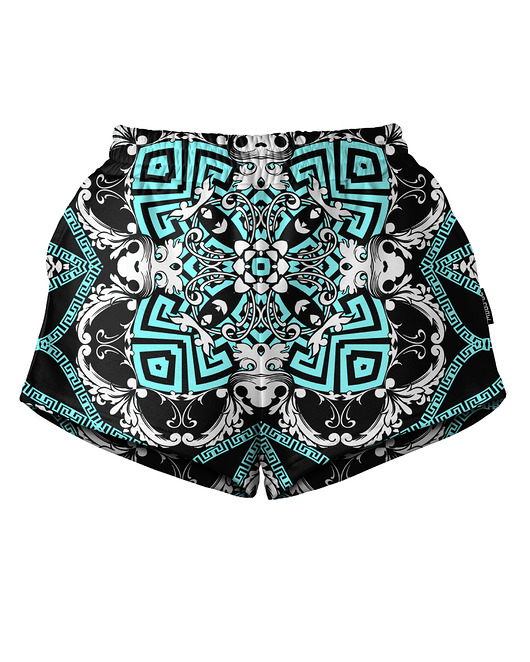 szorty damskie Shorty Spodenki Damskie DR.CROW Mint Baroque