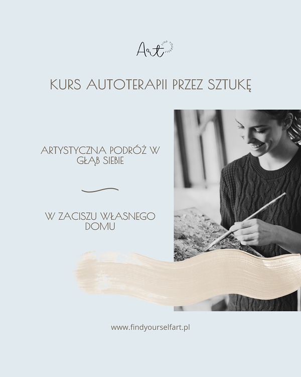 " Artystyczna podróż w głąb siebie " Kurs online Autoterapii przez sztukę, Marta Iwanowska Art DIY