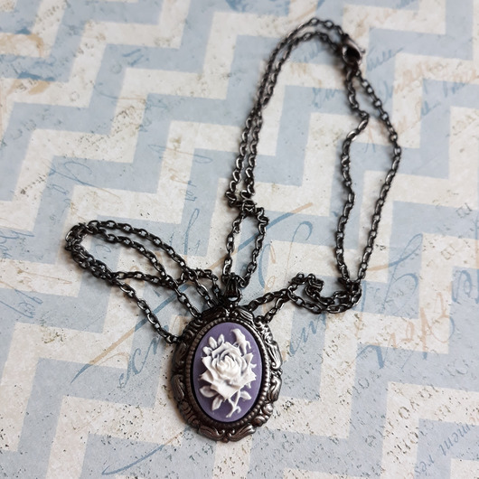 Medalion LAWENDOWA RÓŻA Ikati Jewellery