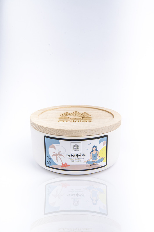 świece zapachowe Na fali spokoju - kominkowa świeca rzepakowa