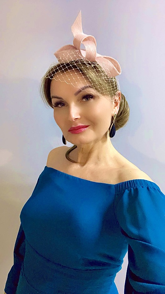fascynatory Fascynator Petra PUDROWY RÓŻ oraz inne kolory