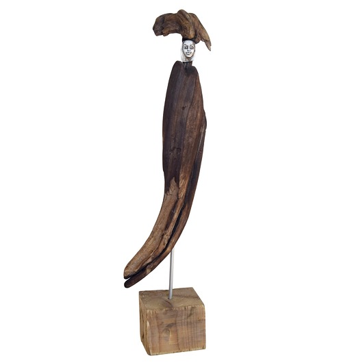 dodatki - różne Rzeźba dekoracja ze starego drewna abstrakcja postać figurka /6/