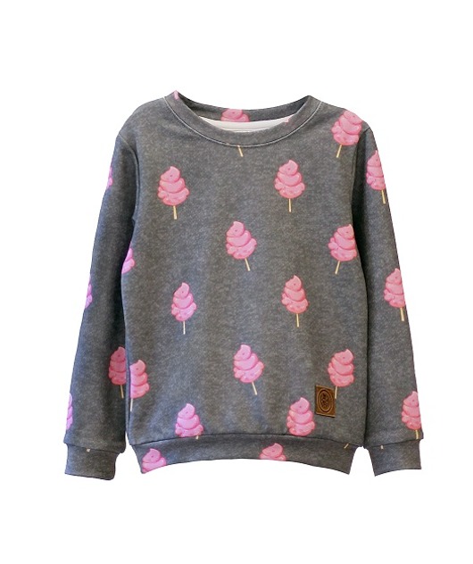 Bluza COTTON CANDY grey Little Gold King