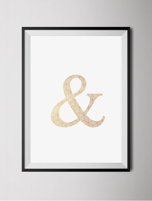 Złoty plakat & Old Soul Mood Prints