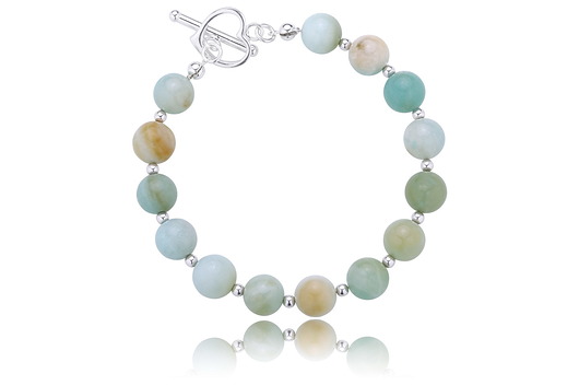 BRANSOLETKA SREBRO 925 AMAZONIT Coccola JEWELLERY