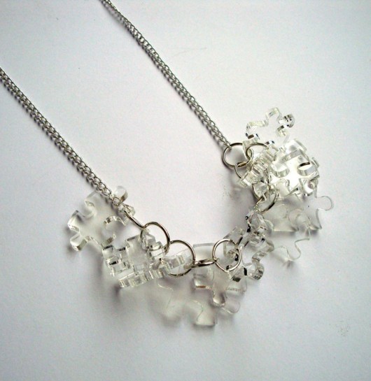 PuzzLove DeLuxe/ necklace S / transparentny Monika Roth