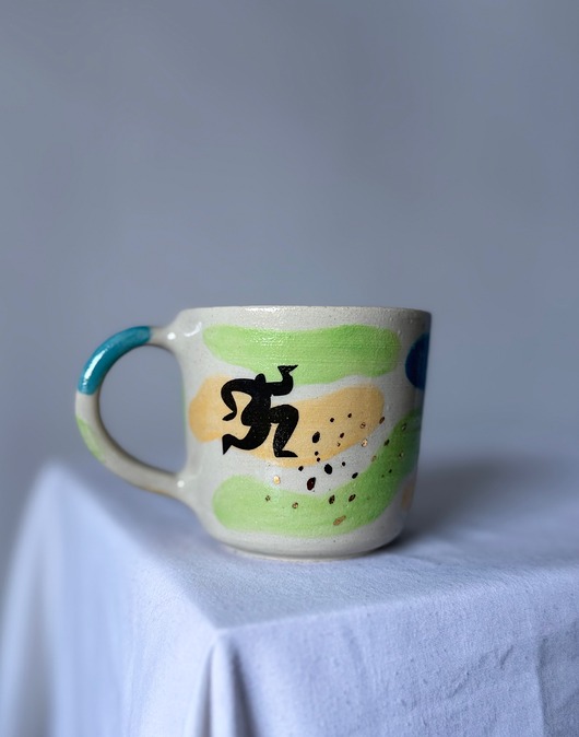 kubki Graficzny, pastelowy kubek w ludziki