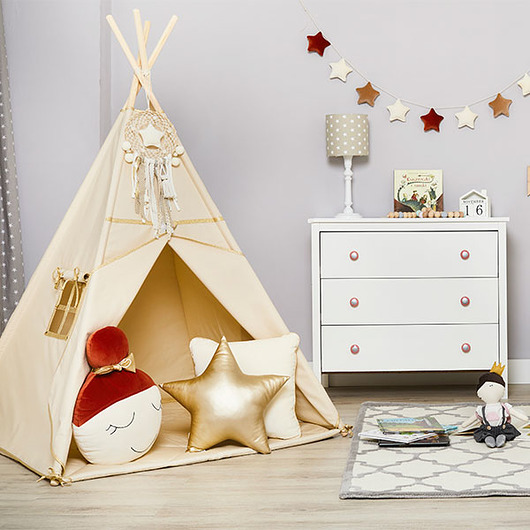 namioty i tipi dla dzieci Namiot Tipi - Gold Ecru