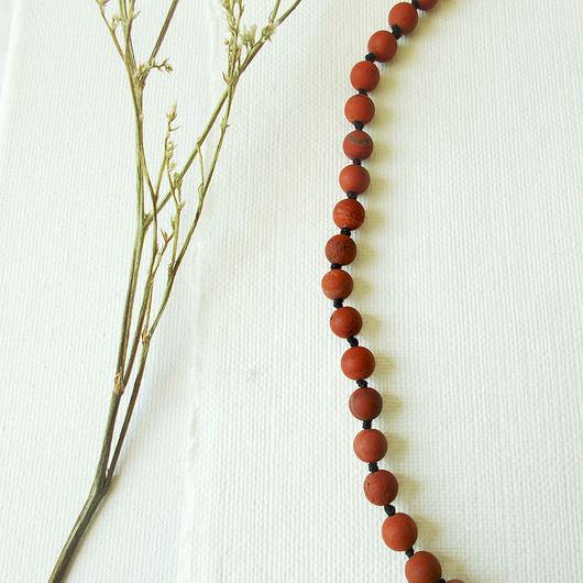 kolie Jaspis matowy Naszyjnik