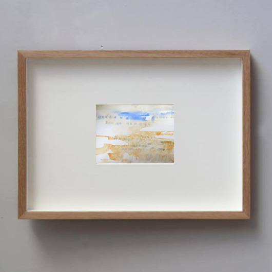 obrazy Akwarela Ogień na jeziorze oryginalny obraz 300g A5 21x15 cm
