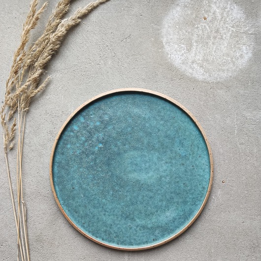 Ceramiczny talerz Szmaragd POTPOTSTUDIO