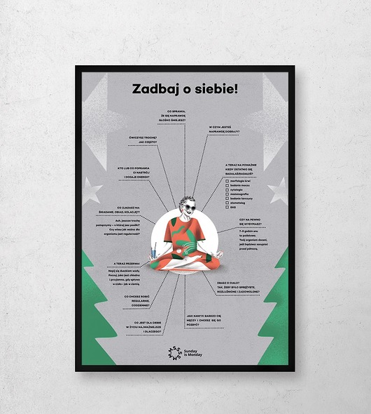 plakaty ZIELONO MI, Zadbaj o siebie! PLAKAT REGENERACJA