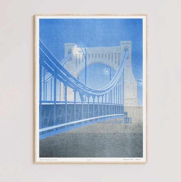 plakaty Plakat RISO Most Grunwaldzki