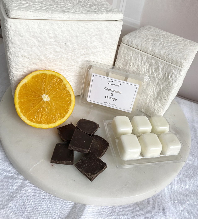 świeczniki i świece Chocolate & Orange- wosk sojowy do kominka 66g (dostępne inne zapachy wosków)