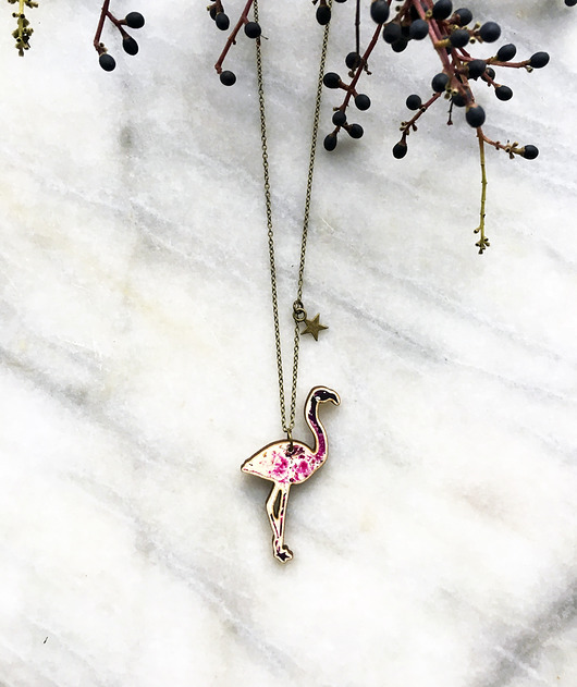 wisiory Flamingo - wisior