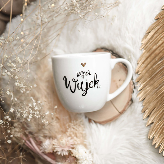 kubki Kubek 300 ml - Super wujek ZŁOTE SERCE