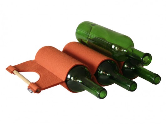 Wine carry bag orange 3 moo studio
