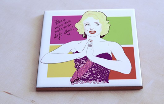 podstawka ceramiczna - Marylin pop art Ledon