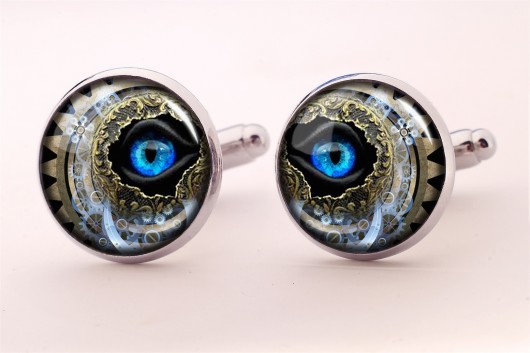 Spinki do mankietów Steampunk eyes -0577 EGGinEGG