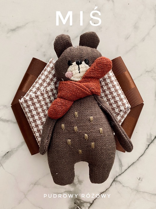 broszki Artystyczna Brosza z niesamowitym Misiem! Pop Art  MIŚ