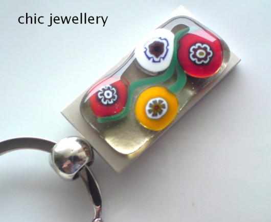 brelok funky & chic flowers funkyandchic