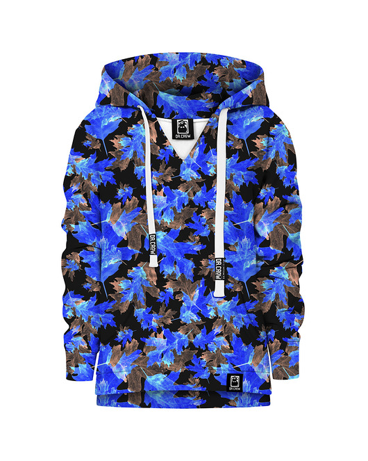 bluzy dla dziewczynki Bluza Dziewczynka DR.CROW Blue Leaves