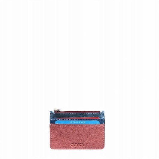 portfele damskie Etui organizer na karty płatnicze wizytówki dokumenty skórzane OLIVKA