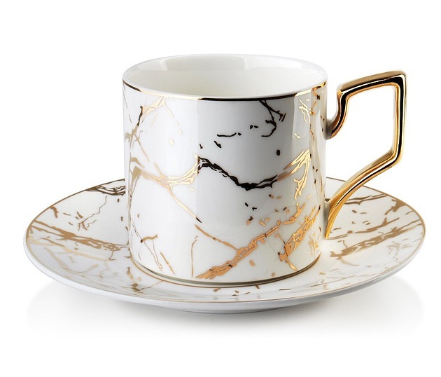 Filiżanka Porcelanowa ze Spodkiem Karla MIA home