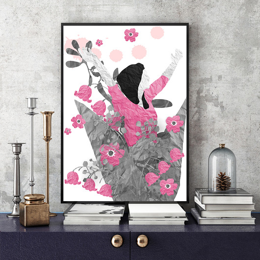 Eksplozja Kwiatów... art print a4 Parallel World