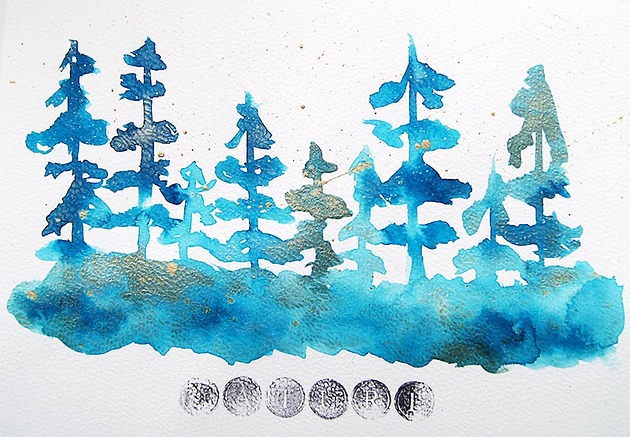 grafiki i ilustracje Leśne inspiracje